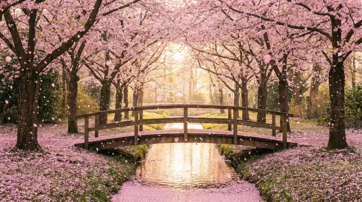 樱花桥畔 - 雍正传奇 唯美风景